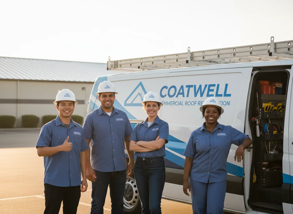 Commercial roof coating company in Leonard, MI